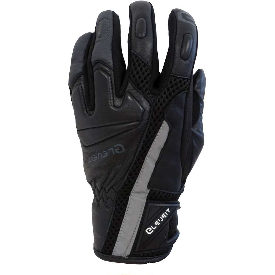 Eleveit Sport S1 Black Leather Summer Motorcycle Gloves