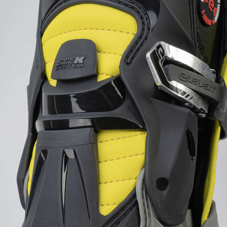 Eleveit X-Legend Gray Yellow Cross Enduro Motorcycle Boots