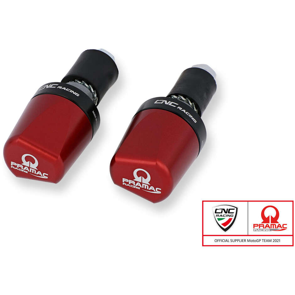 Embouts de guidon LOOK CM236 - Pramac Racing Limited Edition CNC Racing Red