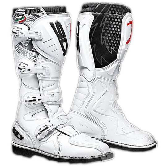 Enduro Moto Cross Boots Sidi Agueda White