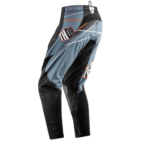 Enduro Moto Cross Pants Thor Phase Prism 2015 Grau Schwarz