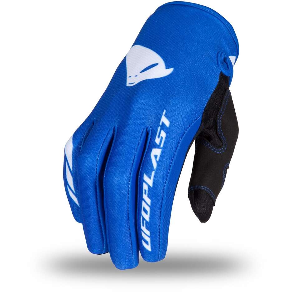 Enduro Motorcycle Gloves for Kids Ufo SKILL RADIAL Blue