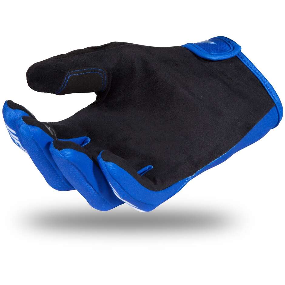 Enduro Motorcycle Gloves for Kids Ufo SKILL RADIAL Blue