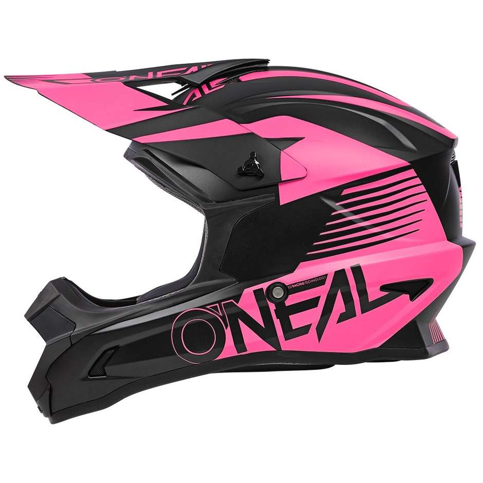Enduro motorcycle helmet Oneal 1SRS Helmet STREAM V.23 Black Pink