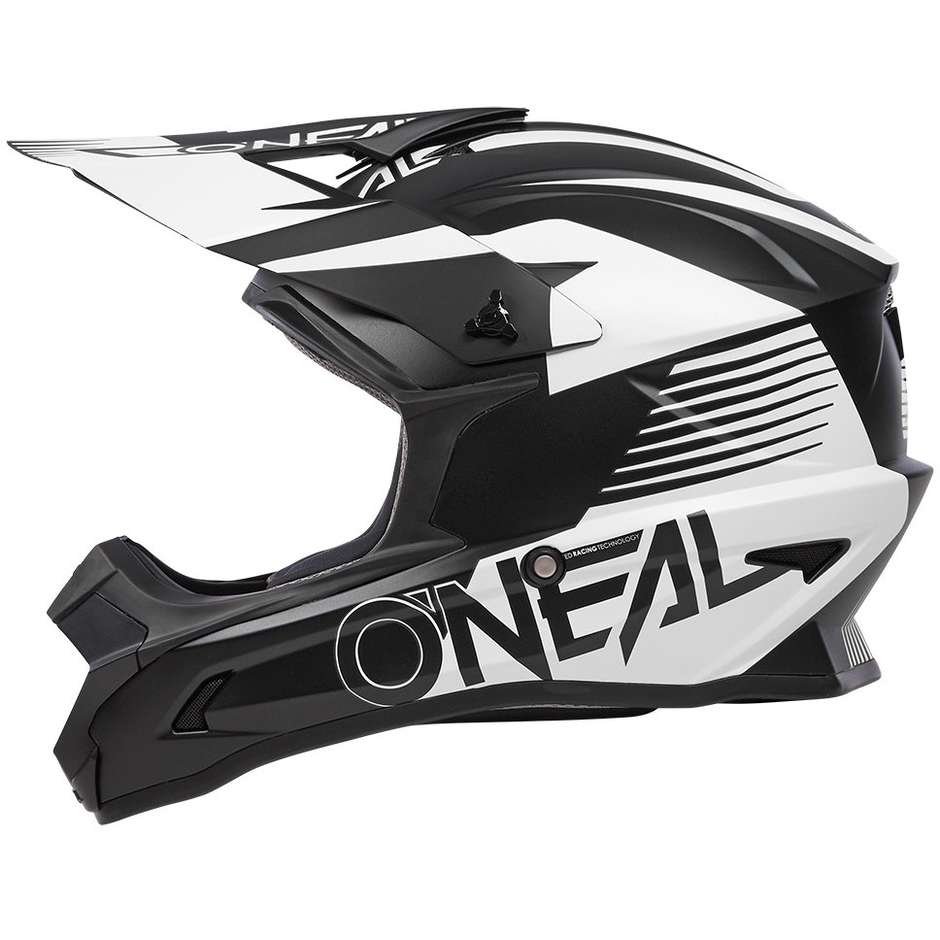 Enduro motorcycle helmet Oneal 1SRS Helmet STREAM V.23 Black White