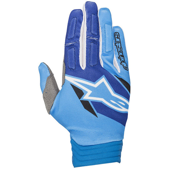 Enduro Motorrad-Handschuhe Alpine Flieger Blue Water