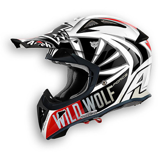 Enduro Motorrad Helm Airoh Aviator 2.1 Wild Wolf