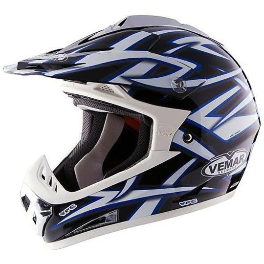 Enduro Motorrad Helm Vemar Vrx Modell C116-7 Faser Tricomposita