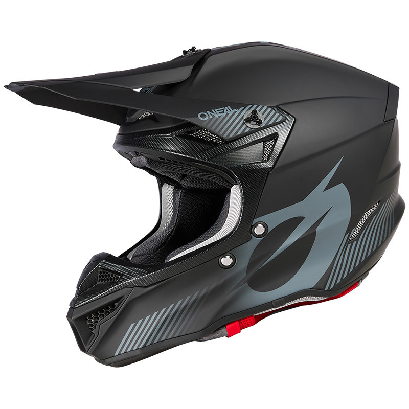 Enduro-Motorradhelm Oneal 5SRS Polyacrylite Helm ATTACK V.23 Mono Matt Schwarz