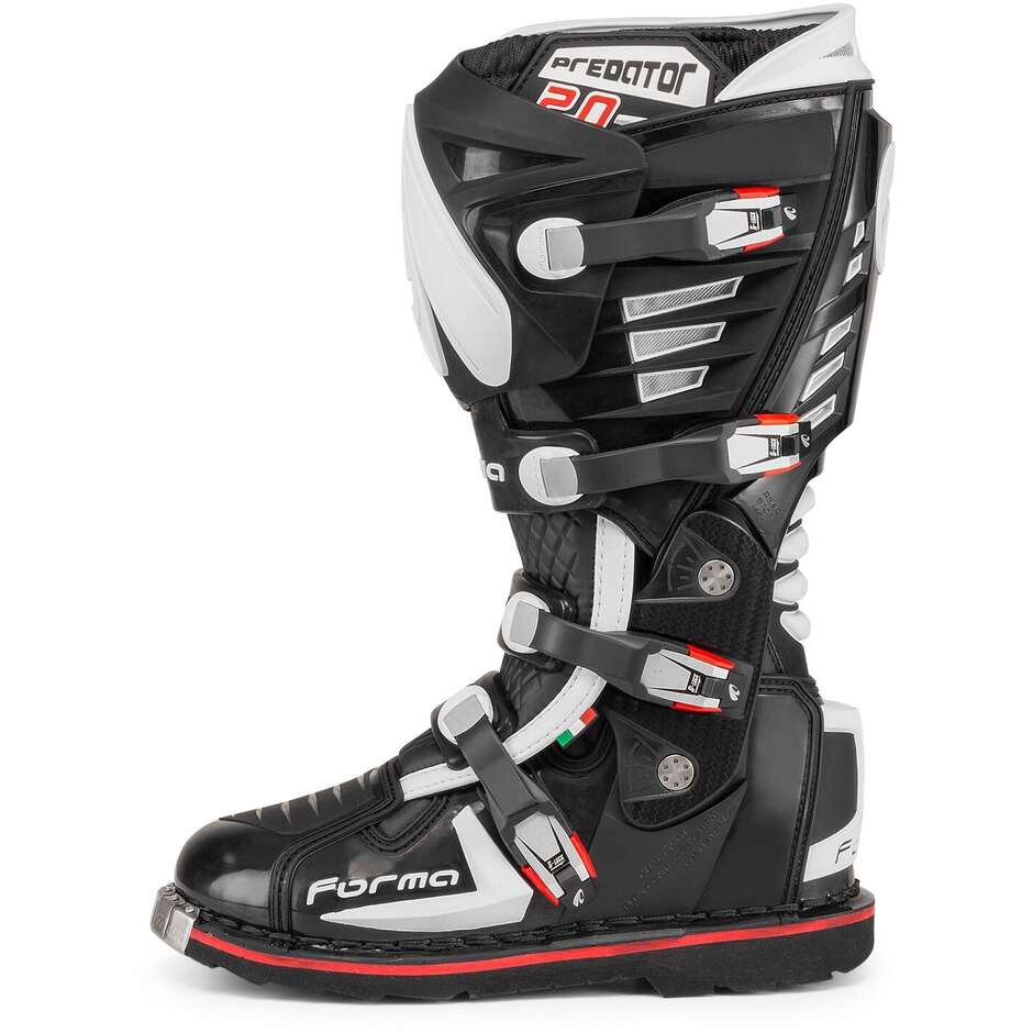 Enduro Motorradstiefel Forma Schwarz Predator 2.0