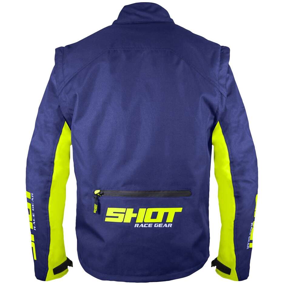 Enduro Shot CONTACT ASSAULT Motorcycle Jacket Blue Yellow
