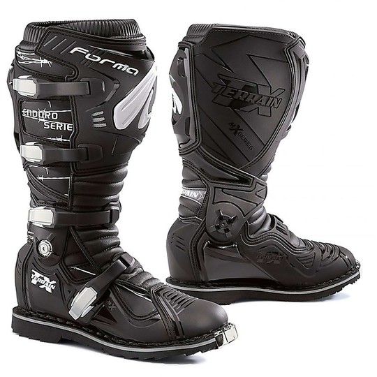 Enduro Trial Moto Boots TERRAIN ENDURO Black Anthracite