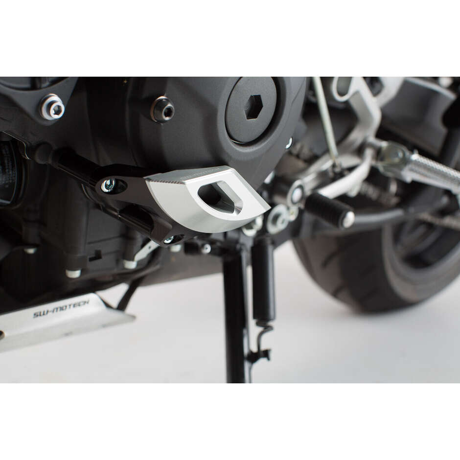 Engine Compartment Cover Protector Silver / Black Sw-Motech MSS.06.599.10100 For MT09/Tracer, Tracer900/GT, XSR900