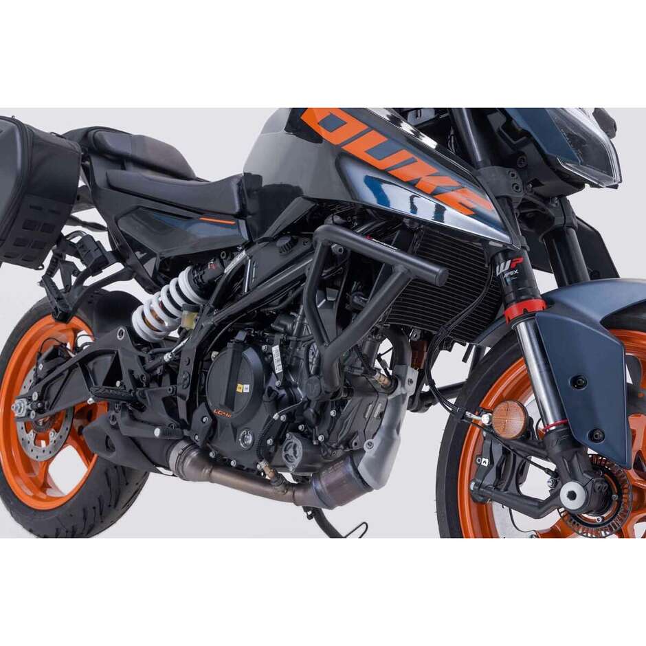 Engine Protection Bar BLACK Sw-Motech SBL.04.988.10000/B For KTM Duke125/390 (23-25); HUSQVARNA Svartpilen401/Vitpilen401 (23-25)