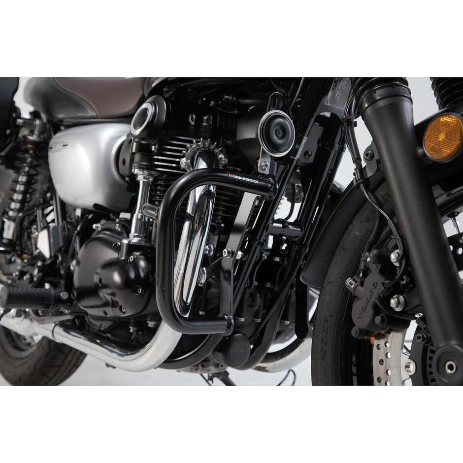 Engine Protection Bar Black Sw-Motech SBL.08.933.10000/B for Kawasaki W800 Street / Cafe (18-24)