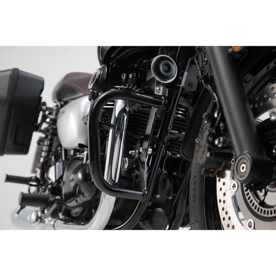 Engine Protection Bar Black Sw-Motech SBL.08.933.10000/B for Kawasaki W800 Street / Cafe (18-24)