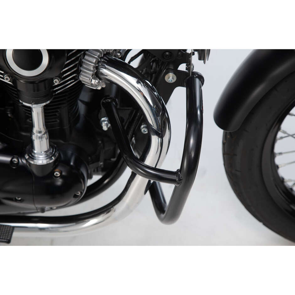 Engine Protection Bar Black Sw-Motech SBL.08.933.10000/B for Kawasaki W800 Street / Cafe (18-24)