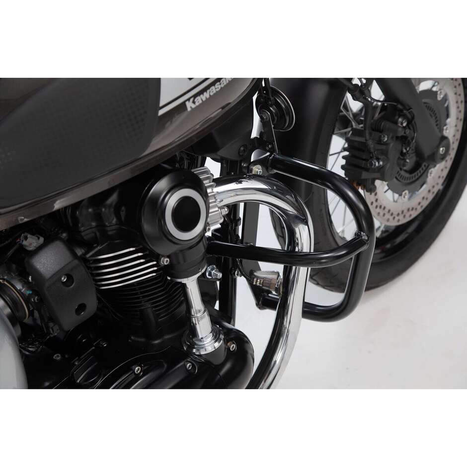 Engine Protection Bar Black Sw-Motech SBL.08.933.10000/B for Kawasaki W800 Street / Cafe (18-24)
