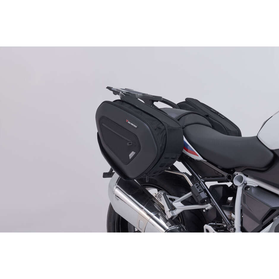 Ensemble de sacoches latérales Pro Blaze H Noir / Anthracite Sw-Motech BC.HTA.07.740.35600 Pour BMW R 1200 R/RS (14-18), R 1250 R/RS (18-)