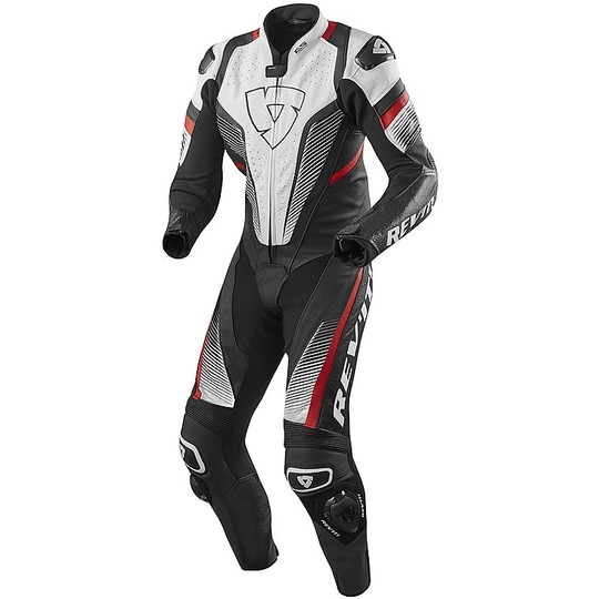 Entire suit Motorcycle Racing Leather Rev'it 2017 SPITFIRE 1pc White Red