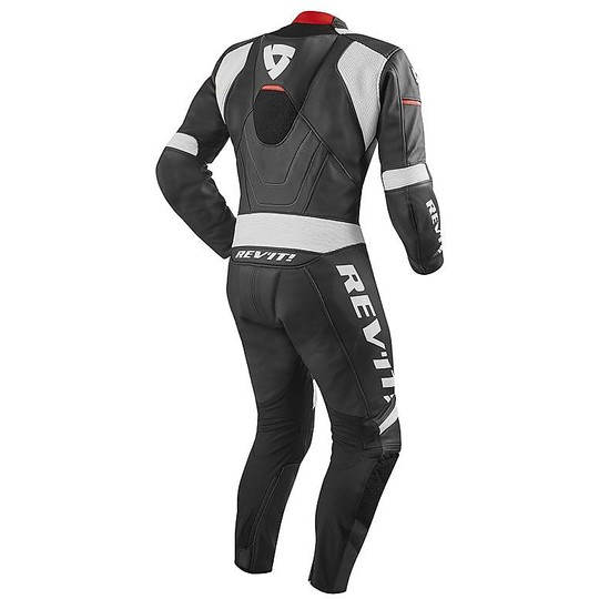 Entire suit Motorcycle Racing Leather Rev'it 2017 VENOM 1pc Black White Red