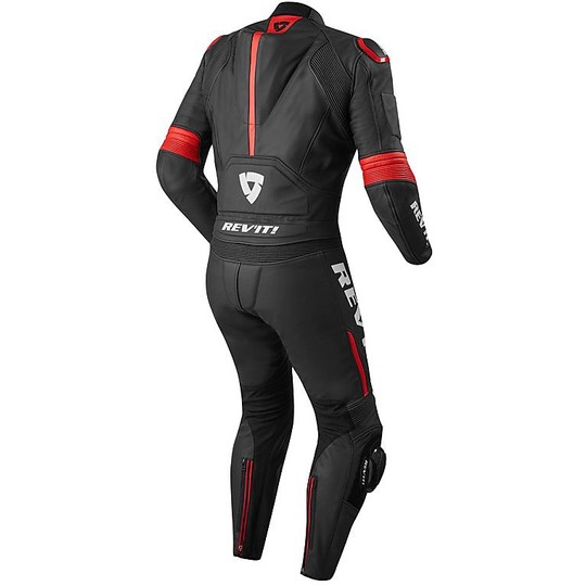 Entire suit Motorcycle Racing Leather Rev'it Masaru 2pc Black Red