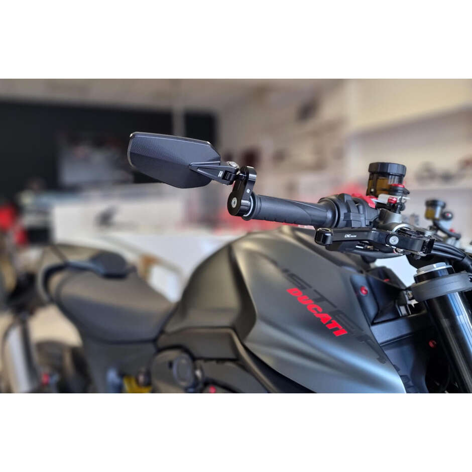 EVO Bar-End Mirror - Right MR711 CNC Racing Black
