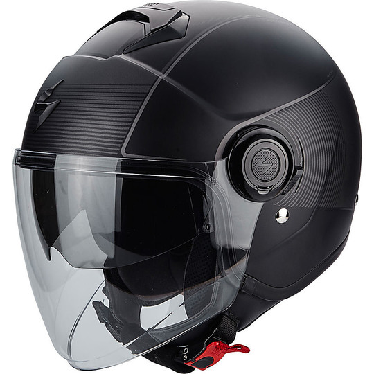Exo-City Green Black Scorpion Jet Moto Helmet