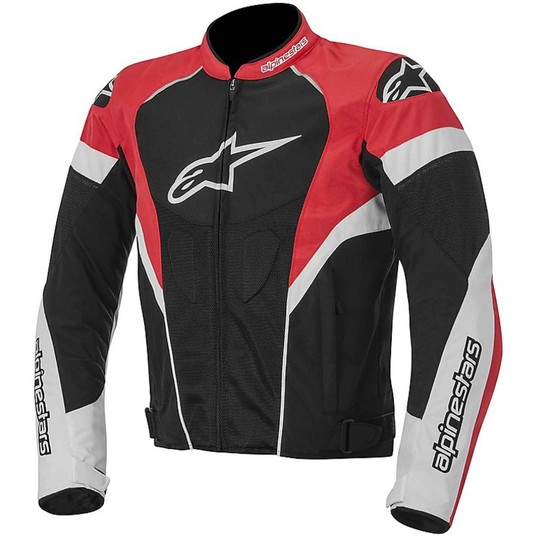 Fabric Moto Jacket Alpinestars Women's Stella T-GP PLUS AIR R Black White Red