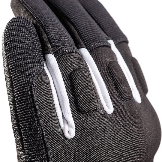 Fabric Motorcycle Gloves Half Season Waterproof Ixon RS SPRING Black White