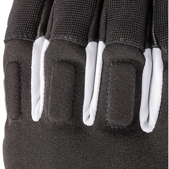 Fabric Motorcycle Gloves Half Season Waterproof Ixon RS SPRING Black White
