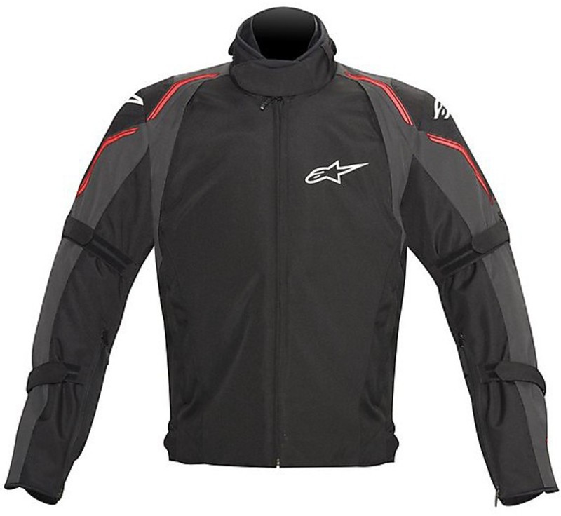 Fabric Motorcycle Jacket Alpinestar Drystar Megaton Black-Grey-Red