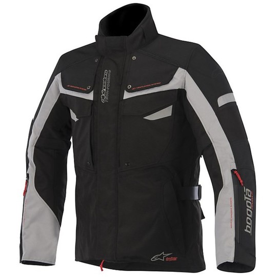 Fabric Motorcycle Jacket Alpinestars BOGOTA 'Drystar Jacket 2015 Black Dark Grey