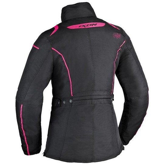 Fabric Motorcycle Jacket Ixon Comtesse Lady Black / Pink