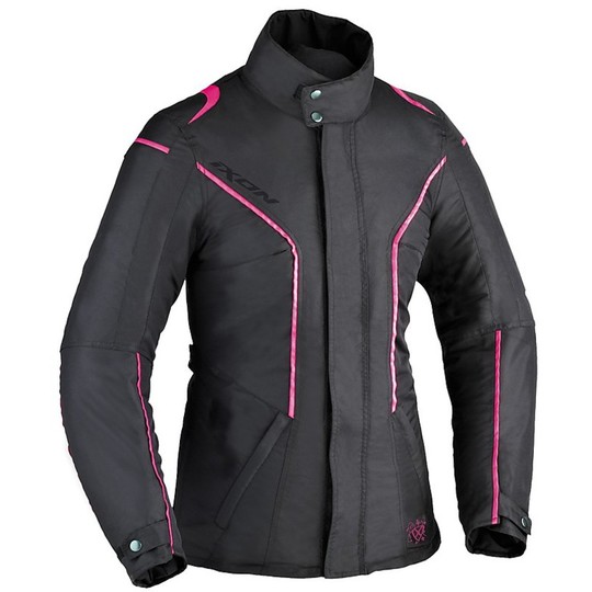 Fabric Motorcycle Jacket Ixon Comtesse Lady Black / Pink