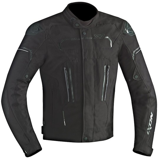 Fabric Motorcycle Jacket Ixon Model Exhale Hp Black