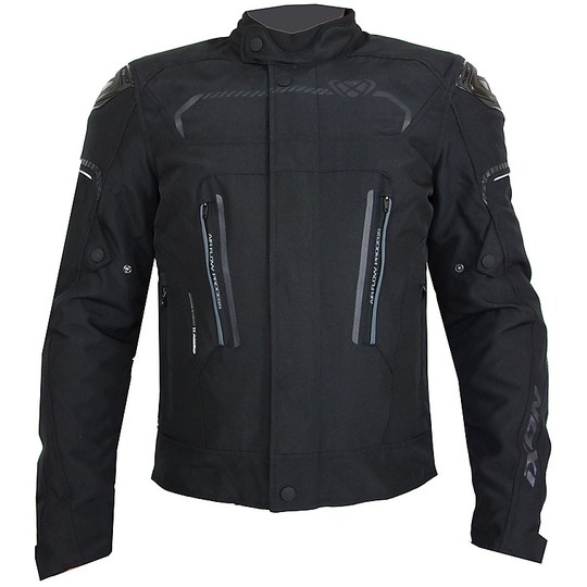 Fabric Motorcycle Jacket Ixon Model Exhale Hp Black