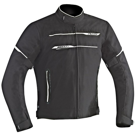 Fabric Motorcycle Jacket Ixon Model Zetec Hp Black White