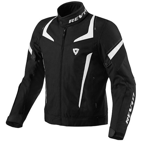 Fabric Motorcycle Jacket Rev'it Jupiter Black / White