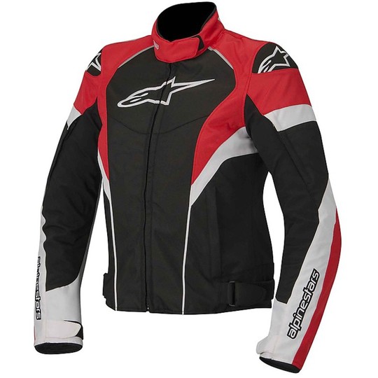 Fabric Motorcycle Jacket Women's Alpinestars T-GP PLUS STAR R JACKET Black Red