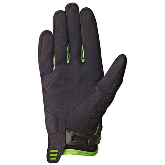 Fabric Summer Motorcycle Gloves Ixon RS Lift Hp Black / Green