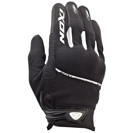 Fabric Summer Motorcycle Gloves Ixon RS Lift HP Black / White