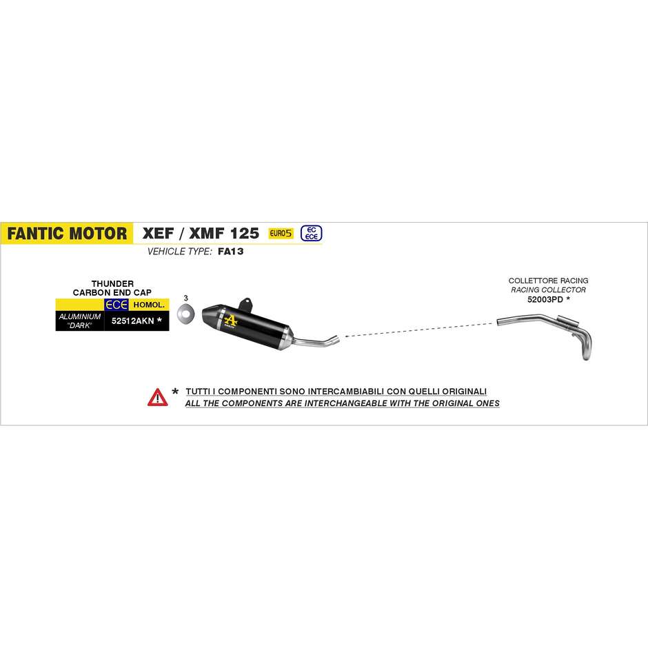 Fantic Motor XEF / XMF 125 2023/2024 Racing Manifold