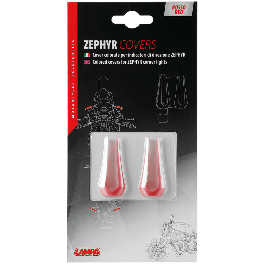 Farbige Abdeckung für Lampa-Pfeile Modell Zephyr Red
