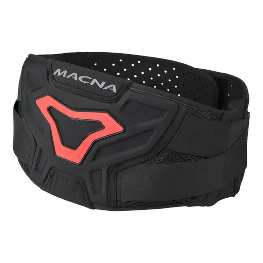 Fascia Lombare Moto Kirdle DLX Nero Rosso taglia S