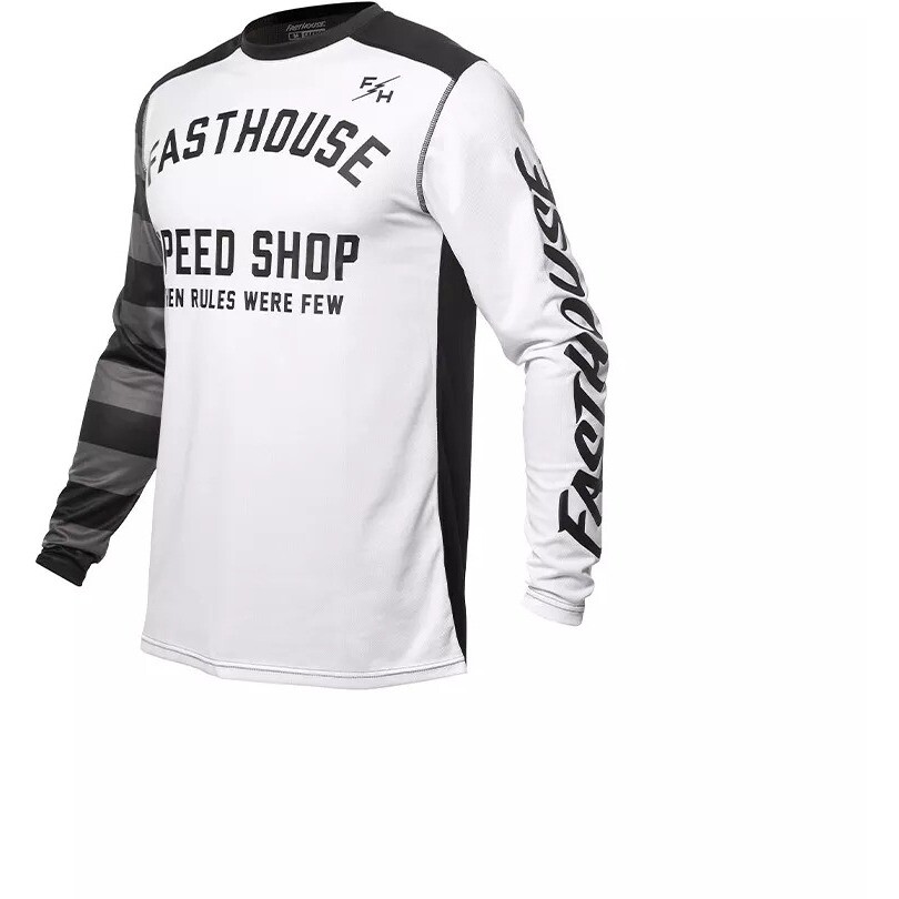FASTHOUSE CARBON 24.1 ETERNAL WEISS/SCHWARZ Motocross Jersey