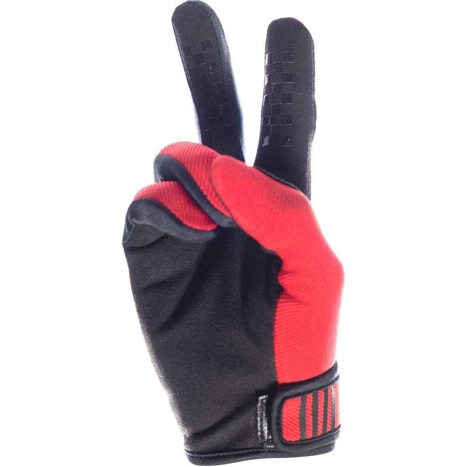 Fasthouse Carbon Eternal Red Cross Motorradhandschuhe