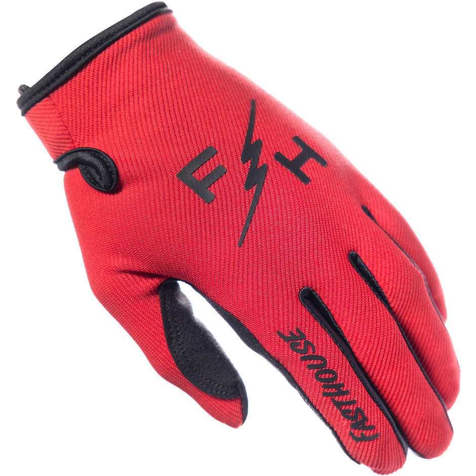 Fasthouse Carbon Eternal Red Cross Motorradhandschuhe