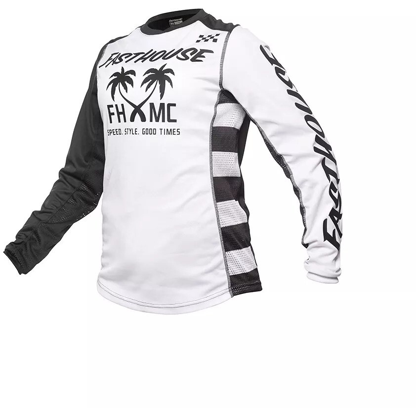 FASTHOUSE GRINDHOUSE 24.1 PARADISE Women's Motocross Jersey, White/Black