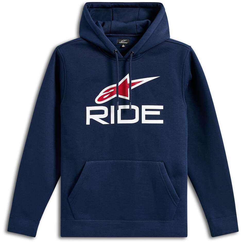 Felpa RIDE V3 Blu Marino/Bianco/Rosso taglia S